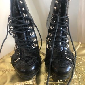 Balenciaga lace up booties sz 35.5